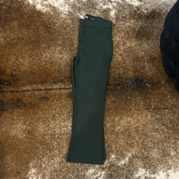 Zara Green Dress boot cut pants - Picture 3 of 9